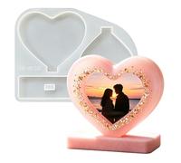 Moule en silicone en forme de cœur pour résine Love