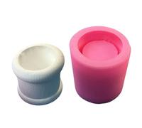 Moule en silicone en forme de cylindre pour bougie chauffe-plat - Moules en résine pour décoration d'intérieur