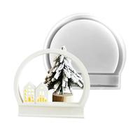 Moule en silicone en forme de demi-anneau en résine | Moules en silicone pour décorations murales, bougies, bonbons, artisanat, ornements