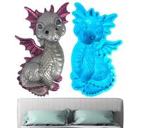Moule en silicone en forme de dragon 3D pour travaux manuels | Moule créatif pour bijoux, pendentifs, art en résine, moulage de colle, décoration d'intérieur et projets d'artisanat faits à la main