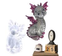 Moule en silicone en forme de dragon 3D pour travaux manuels | Moule créatif pour bijoux, pendentifs, art en résine, moulage de colle, décoration d'intérieur et projets d'artisanat faits à la main