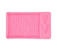 Moule en silicone en forme de feuille de bambou de style chinois, écologique, réutilisable, non toxique, pour gâteaux, fondants, chocolats, artistes de décoration, rose, 186 g