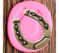 Moule en silicone en forme de fleur, 5,2 x 4,5 cm en forme de fer à cheval 3D pour décoration de cupcakes, fondants, outils de décoration de gâteau, argile, bonbons, chocolat