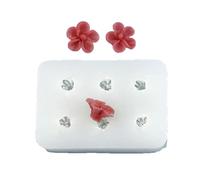 Moule en silicone en forme de fleur, accessoires de bricolage, moules, texture en silicone pour créations en résine et idées cadeaux uniques, petites fleurs