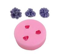 Moule en silicone en forme de fleur adapté pour les bijoux faits à la main et les présentoirs de bureau - Moule à pâtisserie en forme de petite fleur