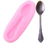 Moule en silicone en forme de fleur, cuillère, fourchette, couteau, cupcakes, fondant, outils de décoration de gâteaux, moules à chocolat, argile à bonbons, 7,6 x 2,8 cm