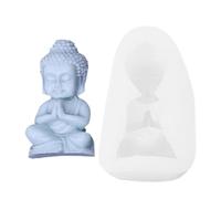 Moule en silicone en forme de fleur de - Moule en résine époxy 3D - Bougie fondue à la non adhésive - Fabricant de morceaux de savon - Texture douce et durable - Rose de Bouddha