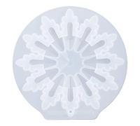 Moule en silicone en forme de flocon de neige pour pendentif de Noël, moule artisanal en résine époxy avec design flexible, ornements de bricolage, fabrication de bijoux, décorations de vacances, arts