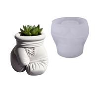 Moule en silicone en forme de gant de boxe pour pot de fleurs en résine, béton, décoration de bijoux, pot de fleurs, moule en silicone multi-usage pour projets