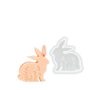 Moule en silicone en forme de lapin de Pâques | Moule en plâtre pour savon, bougie | Garde les décorations de Pâques facilement façonnées et accessibles pendant les vacances, les travaux manuels, la