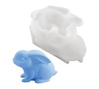 Moule en silicone en forme de lapin de Pâques - Moules en silicone 3D, moule en forme de lapin de Pâques, moule de moulage créatif | Kit de moulage festif pour plâtre, planificateurs, enseignants