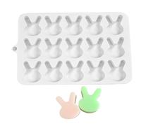 Moule en silicone en forme de lapin de Pâques - Pour pâtisserie, gelée, biscuits, fondant, bonbons, chocolat, artisanat en résine, aliments à faire soi-même, bloc de glace