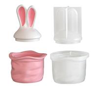 Moule en Silicone en forme de lapin, facile à utiliser, projets de décoration de maison, moule de stockage