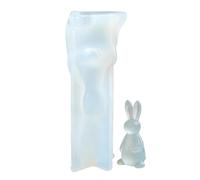 Moule en silicone en forme de lapin - Motif animal de Pâques - Ensemble de pâtisserie de vacances de printemps avec revêtement anti-adhésif robuste et flexible - Idéal pour les fêtes de table de dîner