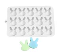 Moule en silicone en forme de lapin - Moule en forme de lapin de Pâques - Pour pâtisserie, gelée, biscuits, fondant, bonbons, chocolat, artisanat en résine, aliments à faire soi-même, bloc de glace