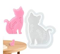 Moule en silicone en forme de lapin pour bougie, chat, lapin, fabrication | Moules en argile pour décoration de maison, salon, fête, centre de table, étagère, nom