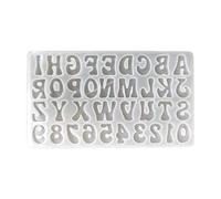 Moule en silicone en forme de lettres anglaises - Décoration alphanumérique unique pour bijoux créatifs faits à la main - Orname - Moules pour résine époxy