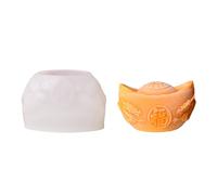 Moule en silicone en forme de lingot doré pour la fabrication de mousses, de gâteaux, de gâteaux, de chocolats, de fondants, de desserts, de lingots dorés