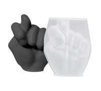 Moule en silicone en forme de main - Moule en résine souple 3D, forme de moulage flexible | Outil de moulage artisanal semi-transparent pour décoration de la maison, Halloween, Saint-Valentin, Nouvel