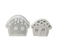 Moule en silicone en forme de maison en forme de champignon, support de gypse, décorations d'intérieur, pâtisseries de vacances
