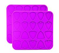 Moule en silicone en forme de médiator triangulaire, moule de moulage de bijoux en résine pour accessoires de musique, porte-clés, pendentifs