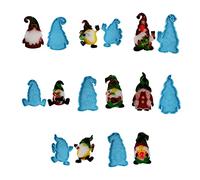 Moule en silicone en forme de nain en forme de nain pour travaux manuels, projets en cristal époxy