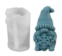 Moule en silicone en forme de nain - Moule en résine - Moule à bougie | Moule flexible pour décoration de la maison, moule de sculpture de gnome pour Pâques, Thanksgiving, Noël