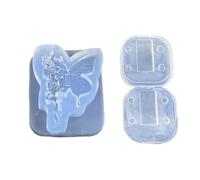 Moule en silicone en forme de papillon à haute élasticité pour extensions d'ongles et fabrication de bijoux créatifs - Moule convivial pour la fabrication de bijoux