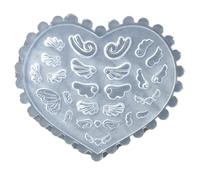 Moule en silicone en forme de papillon pour décoration d'ongles, outil de gabarit papillon pour résine