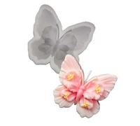 Moule en silicone en forme de papillon sculpté pour le moulage de résine, la fabrication de bougies, de savon, de gypse, d ' ornement de vacances, de thérapie par l ' essence, en élastomère