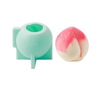 Moule en silicone en forme de pêche pour décoration de gâteaux et de crème glacée, chocolat, accessoires de cuisine, moule de cuisson en silicone de qualité alimentaire