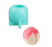 Moule en silicone en forme de pêche pour la fabrication de desserts, décorations de gâteaux, crème glacée, accessoire de pâtisserie, moule à chocolat anti-adhésif
