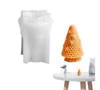 Moule en silicone en forme de peigne à miel - Moule à savon cylindrique 3D - Moule à bougie - Moule à libération rapide - Décoration d'intérieur en résine animale pour fondant et pâtisserie