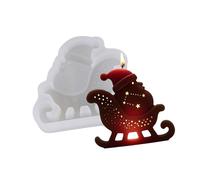 Moule en silicone en forme de Père Noël pour savon fait à la main Projet de résine époxy Décoration de Noël Moule en silicone