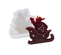 Moule en silicone en forme de Père Noël pour savon fait à la main Projet de résine époxy Décoration de Noël Moule en silicone