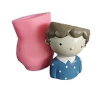 Moule en silicone en forme de petit garçon pour travaux manuels, moulage de résine et terrasse à démoulage facile