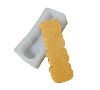 Moule en silicone en forme de petit ours pour plâtre, résine époxy, chocolat, moules en silicone uniques pour faire fondre la cire