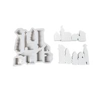 Moule en silicone en forme de petite maison pour décoration de maison et création de studio avec une excellente flexibilité pour la fabrication de savon
