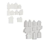 Moule en silicone en forme de petite maison pour décoration de maison et création de studio avec une excellente flexibilité