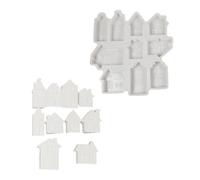 Moule en silicone en forme de petite maison pour décoration d'intérieur et création de studio avec une excellente flexibilité