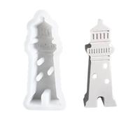 Moule en silicone en forme de phare pour bricolage, projets de moulage, décoration d'intérieur et cadeau créatif en résine de phare