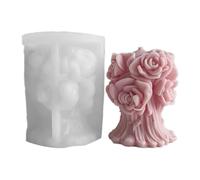 Moule en silicone en forme de pilier en forme de rose pour aromathérapie, plâtre, projets faits à la main