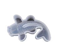 Moule en silicone en forme de poisson fait à la main en forme de goutte de ciment et de cristal - Modèle pour voiture fait main - Pour clés, chaîne, pendentif, art pré