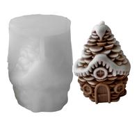 Moule en silicone en forme de pomme de pin sur le thème de Noël pour savon fait à la main, chocolat, pâtisserie, moules de Noël