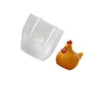 Moule en silicone en forme de poulet, parfait pour la fabrication de textures, décoration d'intérieur, projet créatif, coffret cadeau, moule d'ornement