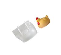 Moule en silicone en forme de poulet, parfait pour la fabrication de textures, décoration d'intérieur, projet créatif, coffret cadeau
