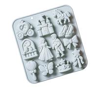 Moule en silicone en forme de princesse pour chocolats maison et moule lavable lave-vaisselle