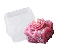 Moule en silicone en forme de rose pour fabrication de savons en résine époxy, artisanat fait main, décoration de mariage