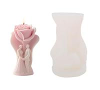 Moule en silicone en forme de rose pour moulage de résine, décoration d'intérieur et cadeaux de Saint-Valentin