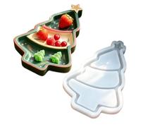 Moule en silicone en forme de sapin de Noël mignon - Moule en silicone avec | Moule à savon amusant pour moulage de ciment, argile, porte-savon, porte-bougie, organisateur de bureau, boîte à bijoux